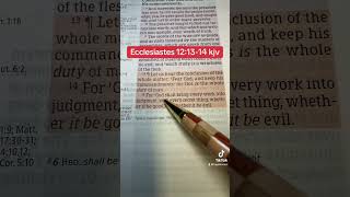 Ecclesiastes 121314 God Jesus bibleverse power love music gospel faith prayer hope joy [upl. by Halladba]