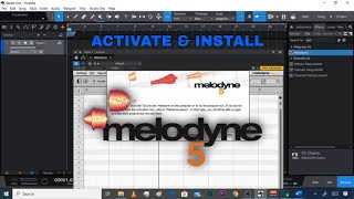 Melodyne Tutorial  How to Activate and Install Melodine 5 Melodyne 5 [upl. by Trent]