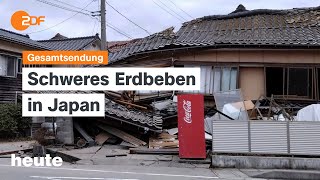 heute 1900 Uhr 010124 Erdbeben Japan Silvesternacht Belgien übernimmt EURatsvorsitz english [upl. by Ellinger95]