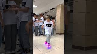 TUZELITY shuffle 😎🔥 LITTLE BOY DANCING 💃 😱💥 NEON MODE ⭐ [upl. by Sualkcin]