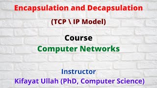 Encapsulation and Decapsulation in TCP \ IP Model [upl. by Vedi928]