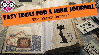 COMPOSITION NOTEBOOK JUNK JOURNAL CREATION The Paper Outpost [upl. by Arramas]