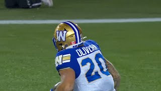 110th Grey Cup Blue Bombers find the end zone late in the 1st quarter [upl. by Derrej284]