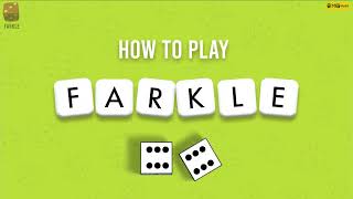 How to play Farkle  Farkle rules  Farkle gameplay  how to play farkle dice game  Farkle 🎲🎲 [upl. by Nylahsoj]