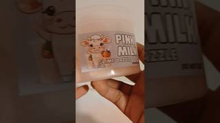 Pink milk sizzly cloud slime from the slime dazzle satisfiying shorts asmr The slime dazzle [upl. by Gnues737]