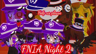 WilliamVincentMichael and CC Afton survives in FNIA Night 2 [upl. by Etolas672]