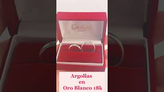 Argollas de Matrimonio en oro blanco 18k oroblanco argollasdematrimonio [upl. by Hnacogn]