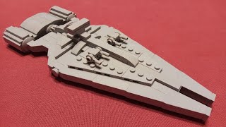 Micro Lego ArquitensClass Light Cruiser MOC Speedbuild Star Wars [upl. by Ailehc]