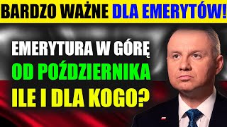 Wyższe emerytury już od października Oto co musisz wiedzieć [upl. by Arther931]