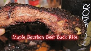 Maple Bourbon Beef Ribs quotBBQ Recipequot [upl. by Alguire]