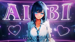 Akane Kurokawa💜  Alibi EditAMV 4K [upl. by Namien]