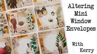 Altering Mini Window Envelopes With Kerry [upl. by Anjali]