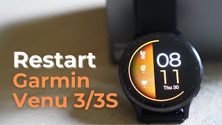 Garmin Venu 33S  How to shutdown or restart [upl. by Akilam459]