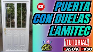 Como hacer una Puerta de Herreria 🚪👨‍🏭🇲🇽° Puerta Fácil Sencilla con Duelas Lamitec ° ➡️Tutorial [upl. by Ramey]