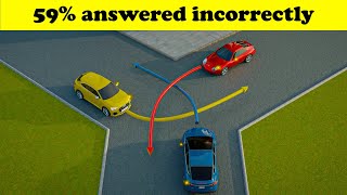 Which car should PASS the Intersection FIRST Driving Tests [upl. by Annay263]