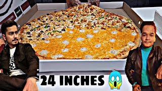 Visit to La Pinoz Pizza  Monster Pizza  24 inches  La Pinoz Pizza Kanpur  Win Beast [upl. by Ynnoj797]