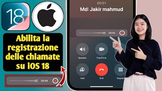 Come abilitare la registrazione delle chiamate in iPhone iOS 18 [upl. by Kcub239]