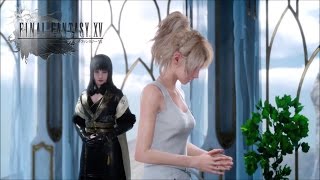 Gentiana And Lady Lunafreya Cut Scene Girl With The Power Final Fantasy XV [upl. by Nameloc]