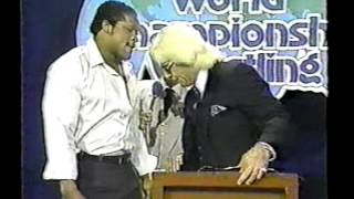 GCW  Ric Flair Tony Atlas Confrontation [upl. by Charie]