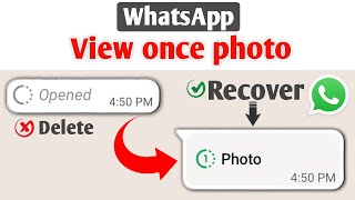 How To Recover Whatsapp View Once Photo  WhatsApp View One Time Photo Recovery [upl. by Quinton]