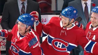 Canadiens score twice in two seconds to set NHL record [upl. by Avehsile]