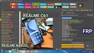 How to unlock realme C61 amp realme narzo N53  Realme C61 frp remove unlocktool one click [upl. by Syman]