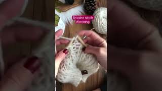 Brioche stitch knitting knit knittingtutorial [upl. by Davey]