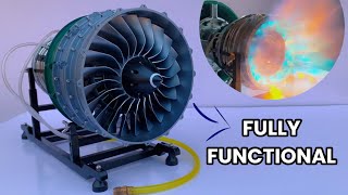 Making a Fully Functional Jet Engine  diy Jet Engine  Turbofan Engine [upl. by Aleakam]