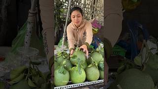 Amazing Giant Pink Orange  Fruit Cutting Skills [upl. by Dorison]