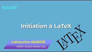 Utiliser Texmaker pour écrire un premier document LaTeX [upl. by Ginsberg]