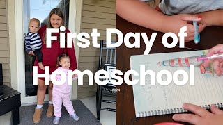 First Day of Homeschool 2024  Homeschool Day in the Life  Day in the Life  Homeschool Mom  DITL [upl. by Asilegna155]