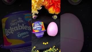 Dairy milk lickables with egg in panda 🐼 kinderbagga panda lickables eggcandy [upl. by Sergent]