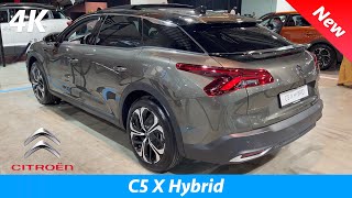 Citroen C5 X Hybrid 2022  FIRST Quick look in 4K  Exterior  Interior Shine PRICE [upl. by Yeslek121]