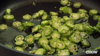 How to Keep Okra from Getting Slimy  CHOW Tip [upl. by Ahsienak740]