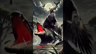 Eagle vs Chrocodile EpicanimalBattle animalfusion hybridanimals animalfight ai aianimation [upl. by Melamie432]