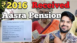 Received☝ Pension ₹2016  Aasra Pension Telangana  Aasra Pension With Proof [upl. by Nyrahs]