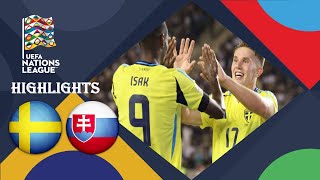 Sweden vs Slovakia 21 Highlights Goals  Nations League 2024 [upl. by Schaffer489]