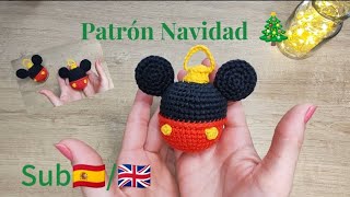 🎄Adorno Navideño🎄 Sub 🇬🇧🇪🇸  Crochet Navidad 🎁 Amigurumi🎁Crochet para zurdos Ganchillo [upl. by Andre]