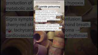 Cyanide poisoning [upl. by Rudd]