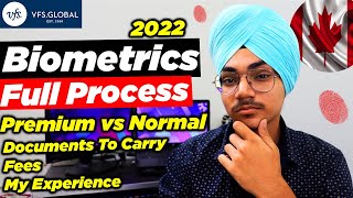 Full Biometrics Process for Canada Study Visa  Premium vs Normal  vfs Global [upl. by Kcirad]