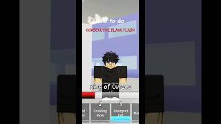 How to hit a consecutive black flash  jujutsu shenanigans  jujutsushenanigans roblox [upl. by Ardnoid]