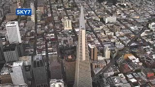 A look at ongoing renovations to San Franciscos iconic Transamerica Pyramid [upl. by Ignacia503]