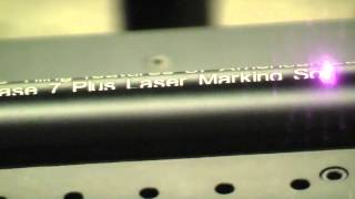 Rotary Laser Marking Using X Rotary and Z Axis Servo Motor Motion  Jimani Inc [upl. by Esekram]