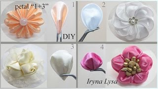 Kanzashi petals tutorial part 2 [upl. by Huldah]