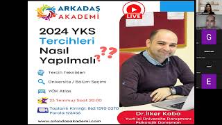 2024 YKS Tercihleri Nasıl Yapılmalı1 Dr İlker KABA [upl. by Nomma]