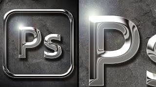 Turn your Logo into 3D Chrome in Photoshop [upl. by Narrat]