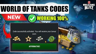 WOT BLITZ CODES 🆕 WORLD OF TANKS BLITZ CODES  WOT BLITZ NEW CODES [upl. by Tierza]