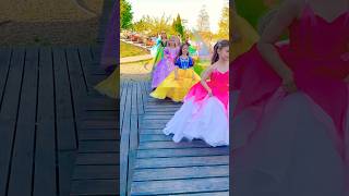 Princess Parade💖snowwhite frozen disneyprincess rapunzel cinderella aurora princessdress [upl. by Leimaj]