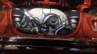 VW 73 1500cc dual Solex 40 EIS Kadron final adjustment [upl. by Wivestad]