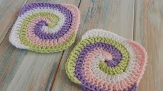 How to Crochet a Spiral Granny Square [upl. by Isej]